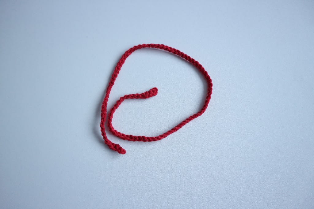 crochet scarf of snowman